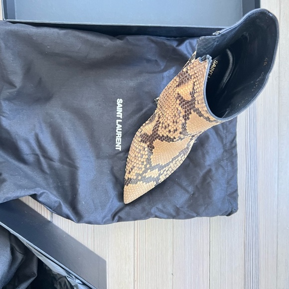 Saint Laurent snakeskin heel boots - Picture 7 of 10